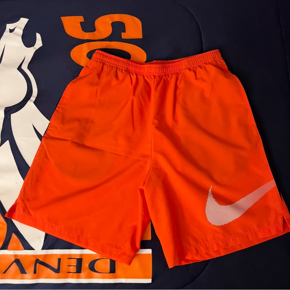 Nike Athletic Shorts (Orange, Men’s S)